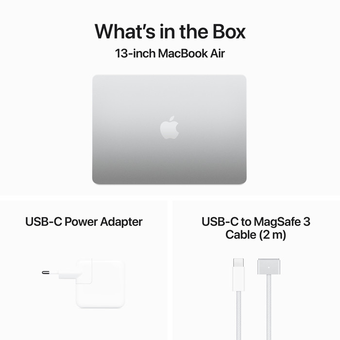 Apple MacBook Air 13 inches (2024) M3 (8-core CPU/10-core GPU) 8GB/512GB Silver AZERTY visual supplier