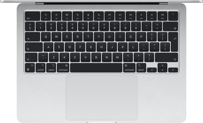 Apple MacBook Air 13 inches (2024) M3 (8-core CPU/10-core GPU) 8GB/512GB Silver AZERTY top