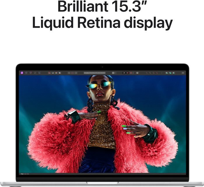 Apple MacBook Air 15 Pouces (2024) M3 (CPU 8 Cœurs/GPU 10 Cœurs) 8 Go/512 Go Argent AZERTY visuel fournisseur