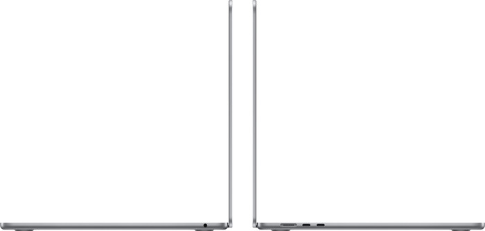 Apple MacBook Air 15 inch (2024) M3 (8 core CPU/10 core GPU) 16GB/512GB Spacegrijs QWERTY rechterkant