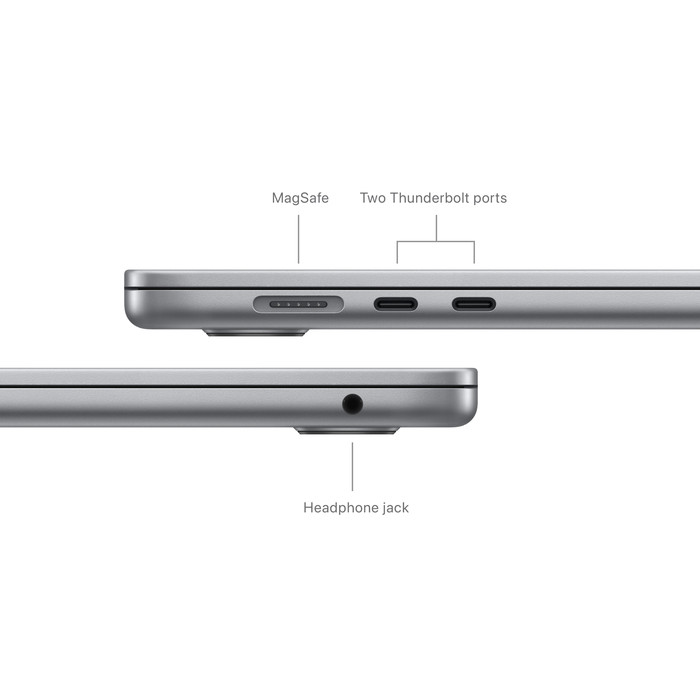Apple MacBook Air 15 inch (2024) M3 (8 core CPU/10 core GPU) 16GB/512GB Spacegrijs QWERTY visual leverancier
