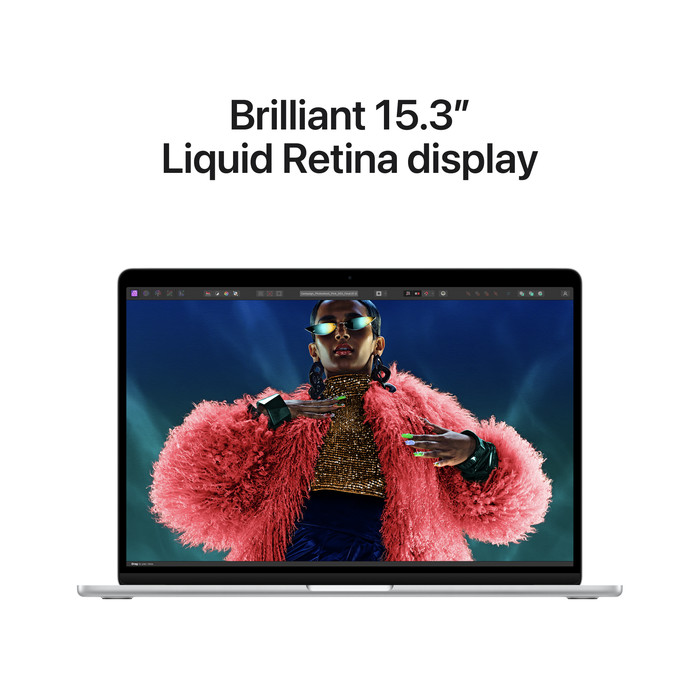 Apple MacBook Air 15 inch (2024) M3 (8 core CPU/10 core GPU) 16GB/512GB Zilver QWERTY visual leverancier
