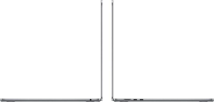 Apple MacBook Air 15 inches (2024) M3 (8-core CPU/10-core GPU) 16GB/512GB Space Gray AZERTY left side