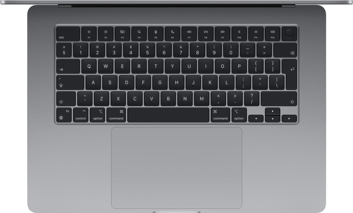 Apple MacBook Air 15 inches (2024) M3 (8-core CPU/10-core GPU) 16GB/512GB Space Gray AZERTY top