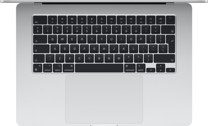 Apple MacBook Air 15 inches (2024) M3 (8-core CPU/10-core GPU) 16GB/512GB Silver AZERTY top