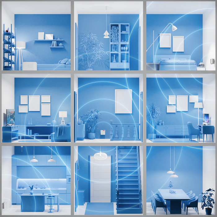 FRITZ!Mesh Set 1700 3-Pack product in gebruik