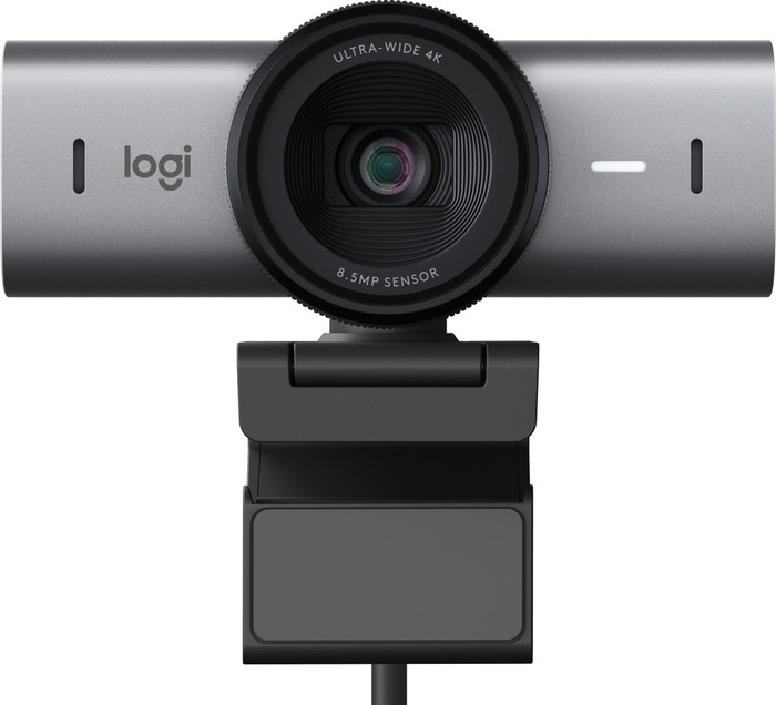 Logitech MX Brio Ultra HD 4K Webcam Zwart voorkant