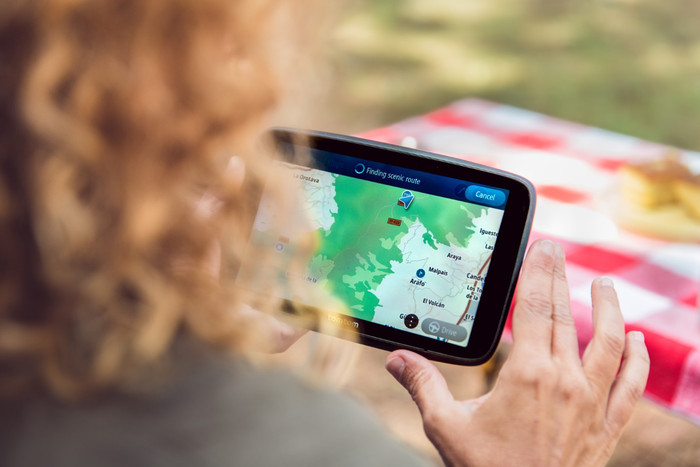 TomTom GO Camper Max World + Premium Pack product in use