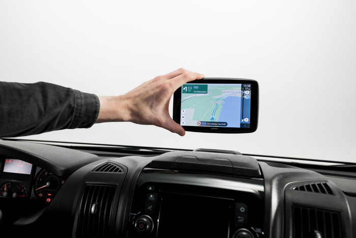 TomTom GO Camper Max World + Premium Pack product in use
