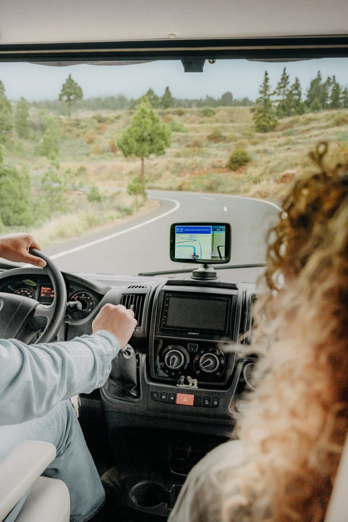 TomTom GO Camper Max World + Premium Pack product in use