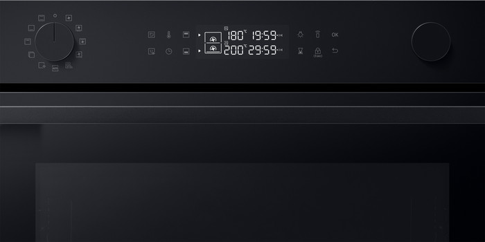 Samsung NV7B4450VAK Dual Cook detail