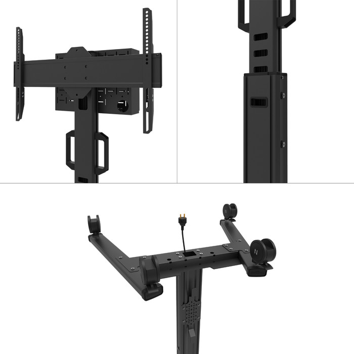 Neomounts MOVE Up FL50S-825BL1 Moveable Floor Mount Black detail