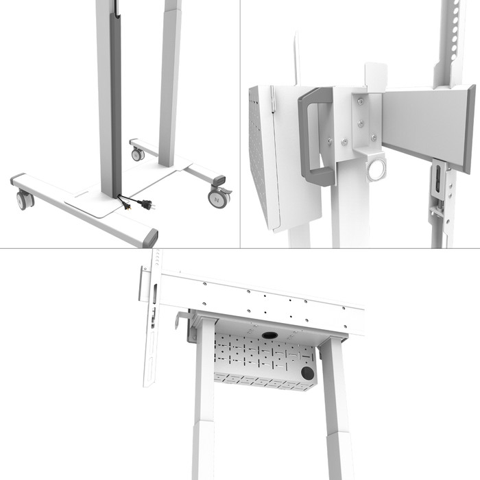 Neomounts MOVE Lift FL55-875WH1 gemotoriseerde vloersteun Wit detail