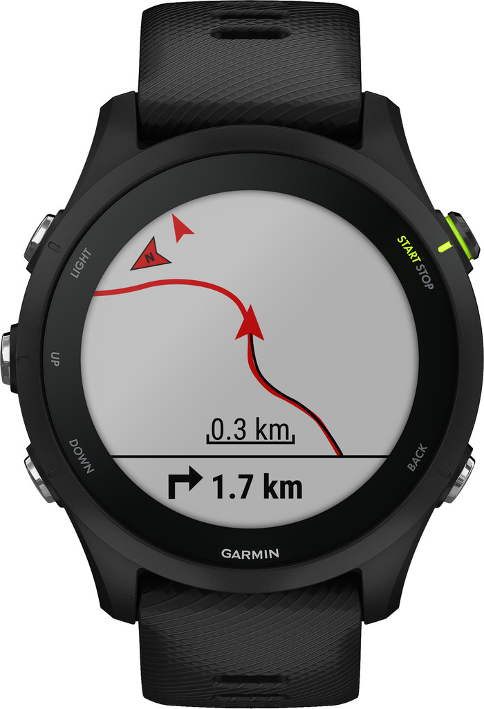 Garmin Forerunner 255 Music Zwart voorkant