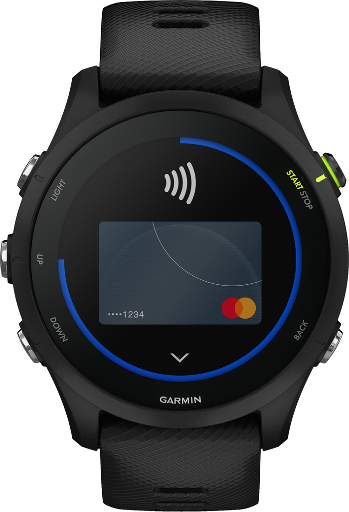 Garmin Forerunner 255 Music Zwart voorkant