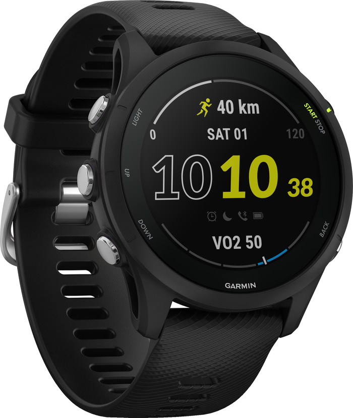 Garmin Forerunner 255 Music Zwart rechterkant