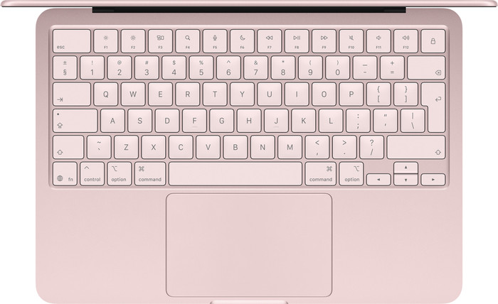 Apple MacBook Neo (2026) A18 Pro 256GB Blush QWERTY bovenkant