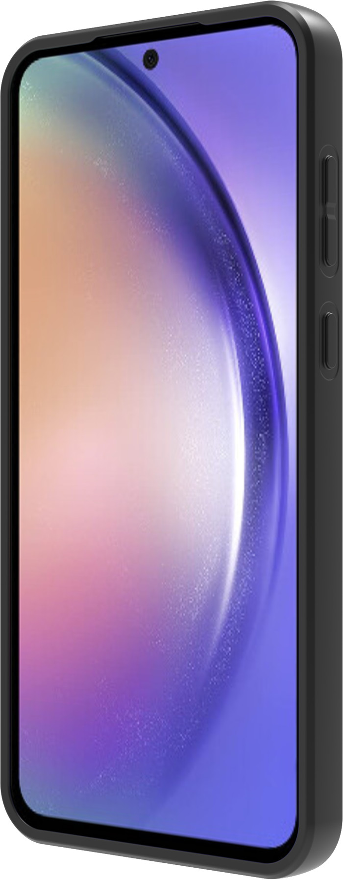 BlueBuilt Samsung Galaxy A55 Back Cover Zwart linkerkant