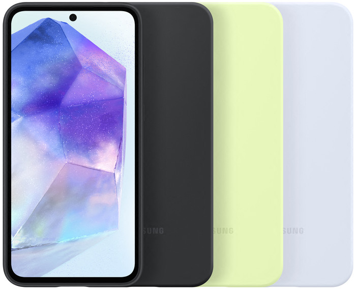 Samsung Galaxy A55 Siliconen Back Cover Zwart visual leverancier