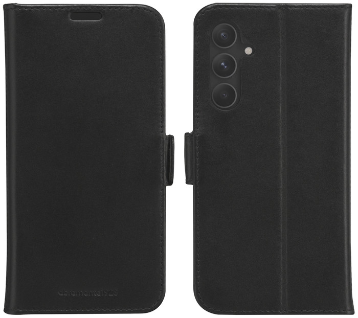 DBramante1928 Copenhagen Slim Samsung Galaxy A55 Book Case Leer Zwart voorkant