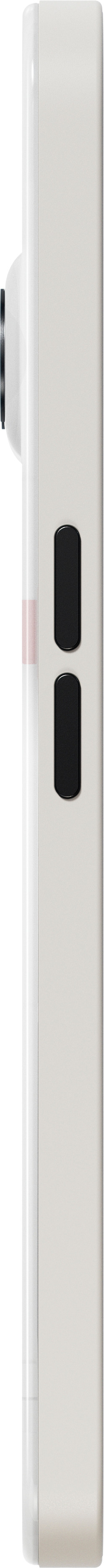 Nothing Phone (2a) 128GB Wit 5G + BlueBuilt Usb C Kabel 1,5m Nylon Zwart linkerkant