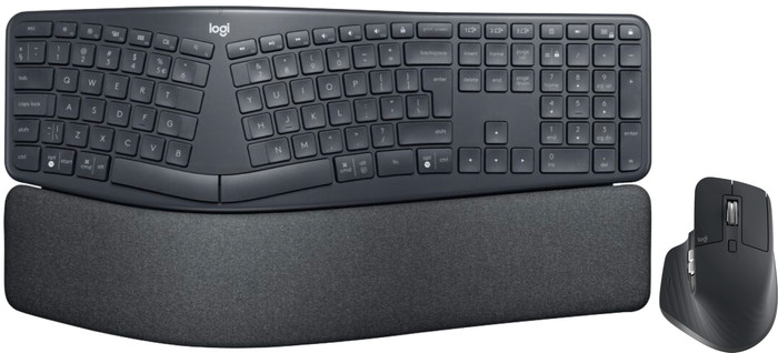 Logitech K860 Ergonomisch Draadloos Toetsenbord QWERTY + Logitech MX Master 3S Main Image