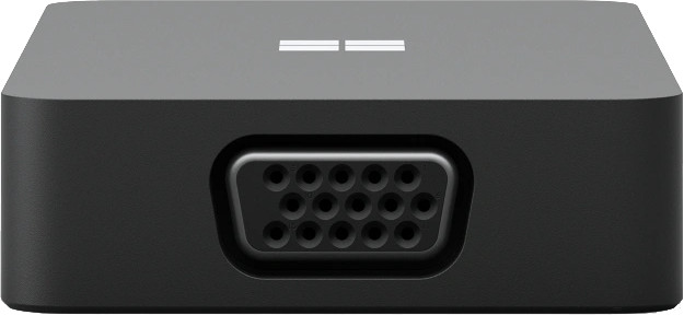 Microsoft Surface USB-C Travel Hub Bedraad USB 3.2 Gen 2 Zwart voorkant