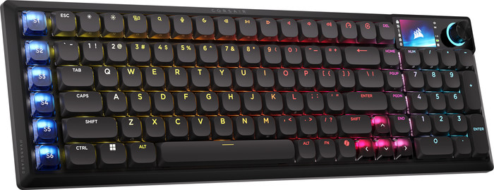 Corsair Vanguard AIR 99 Wireless Gaming Toetsenbord Zwart Qwerty linkerkant