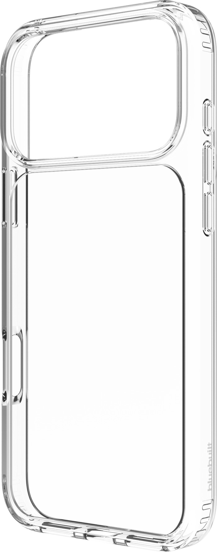 BlueBuilt Protective Back Cover iPhone 17 Pro Max Transparent + Screen Protector Duo Pack right side