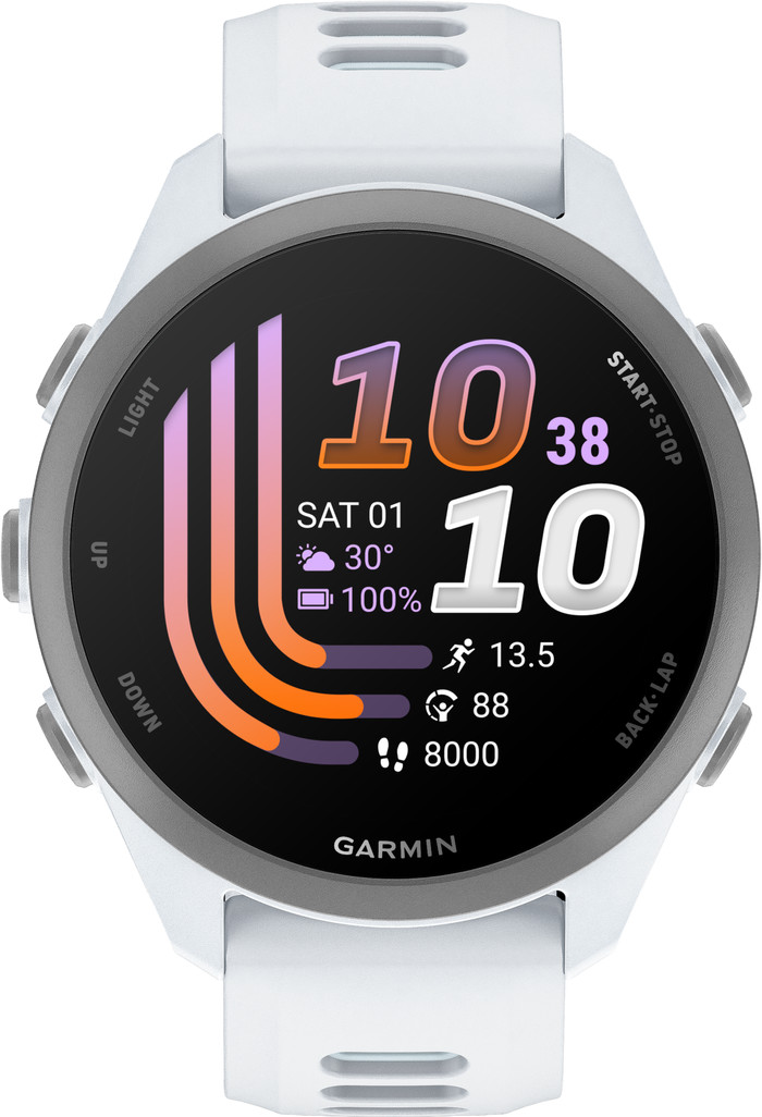Garmin Forerunner 170 43 mm Wit voorkant