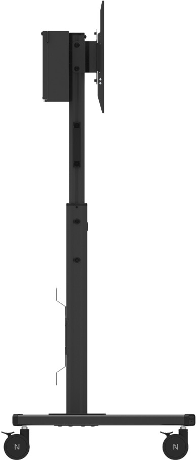 Neomounts MOVE Up FL50S-825BL1 Moveable Floor Mount Black left side