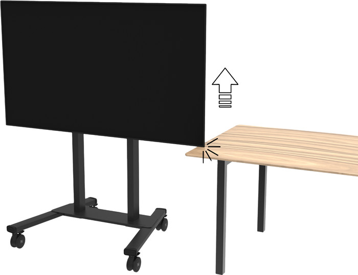Neomounts MOVE Lift FL55-87BL1 gemotoriseerde vloersteun Zwart detail