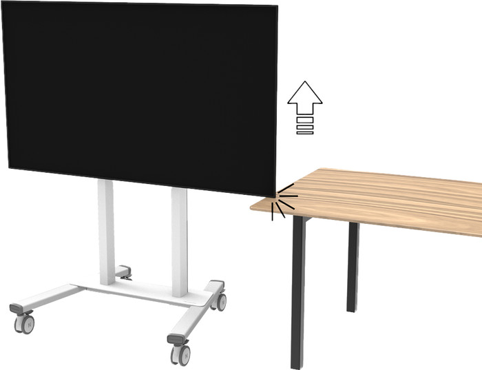 Neomounts MOVE Lift FL55-875WH1 gemotoriseerde vloersteun Wit detail