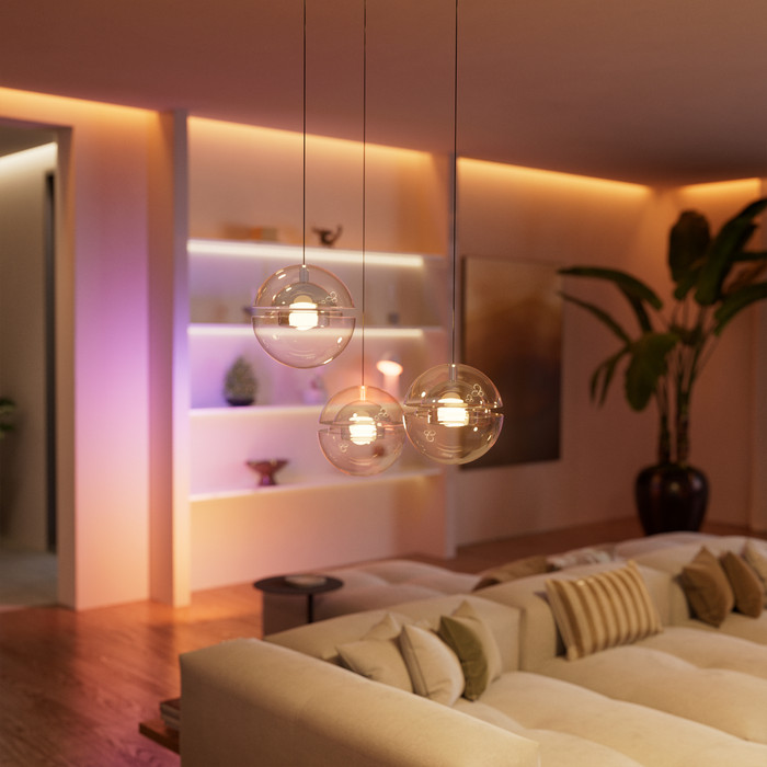 Philips Hue Bedrade Wandschakelaarmodule voor Niet Slimme Lampen 1 Kanaal product in gebruik