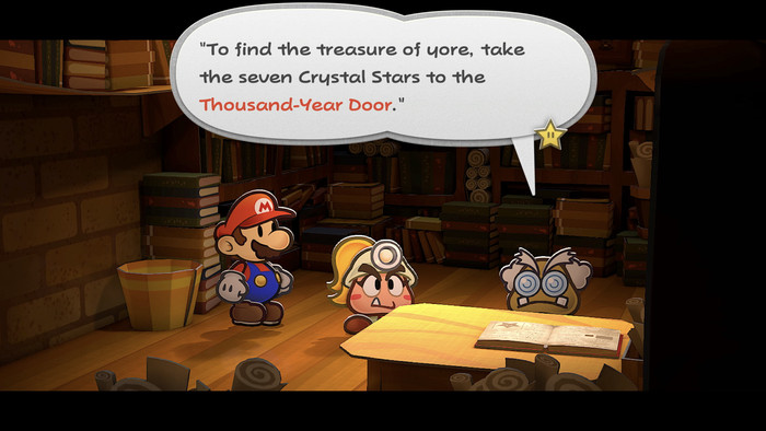 Paper Mario: The Thousand-Year Door Nintendo Switch product in use