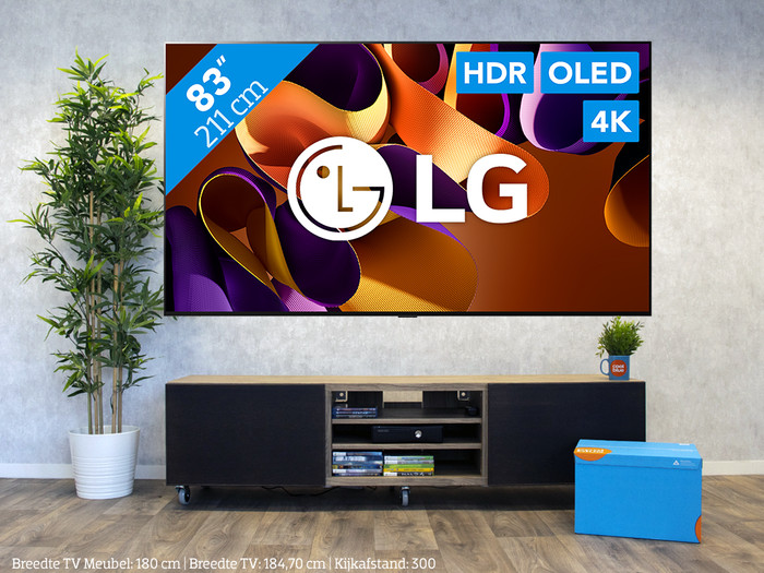 LG OLED83G45LW (2024) + Soundbar visual Coolblue 1