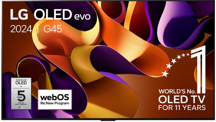 LG OLED55G45LW (2024) + Soundbar voorkant