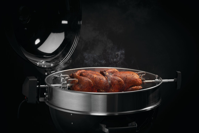 Napoleon Draaispit voor Kettle PRO-3 product in gebruik