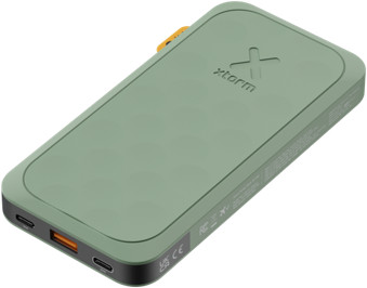 Xtorm Powerbank met Snelladen 10.000 mAh Groen linkerkant
