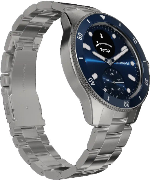 Withings ScanWatch Nova Blue left side