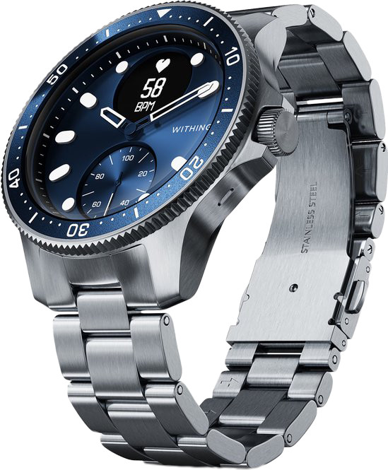Withings ScanWatch Nova Blue right side