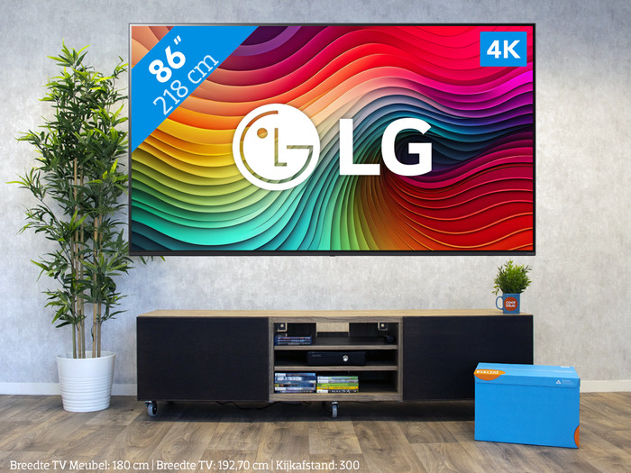 LG 86NANO81T6A (2024) + Soundbar visual Coolblue 1