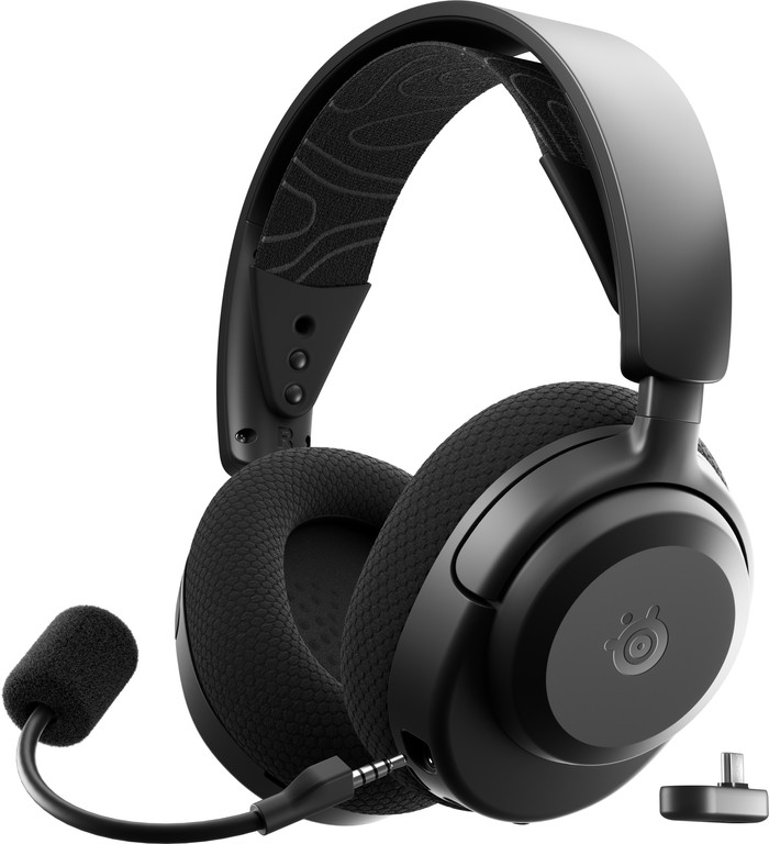 SteelSeries Arctis Nova 3 PC Draadloze Gaming Headset Zwart samengesteld product
