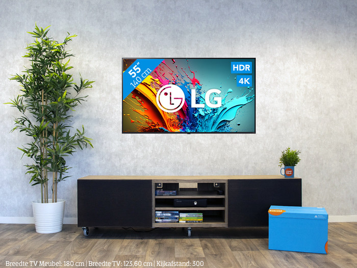 LG 55QNED85T6C (2024)  + Soundbar visual Coolblue 1