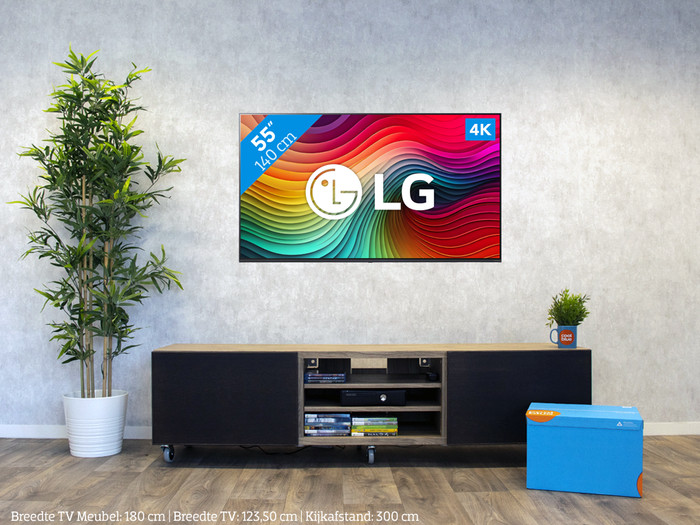 LG 55NANO81T6A (2024) + Soundbar visual Coolblue 1