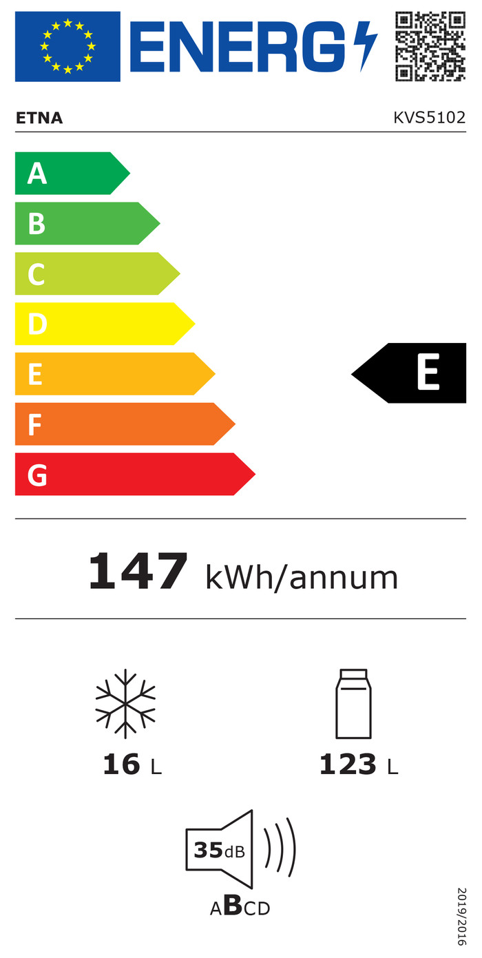 ETNA KVS5102 energy label