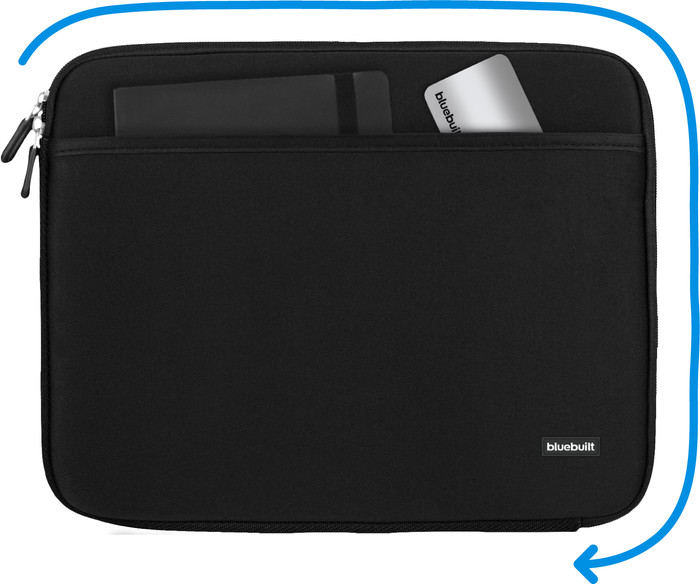 BlueBuilt Laptophoes breedte 33 cm 14 inch M Zwart visual Coolblue 2