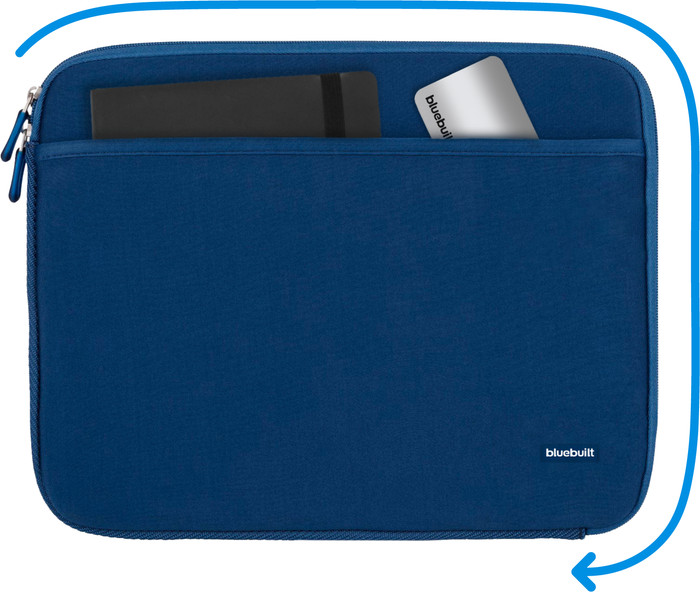 BlueBuilt Laptophoes breedte 37 cm 15-16 inch M Blauw visual Coolblue 2