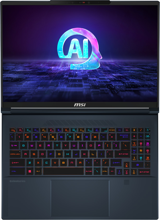 MSI Stealth 16 AI Studio A1VFG-024NL bovenkant