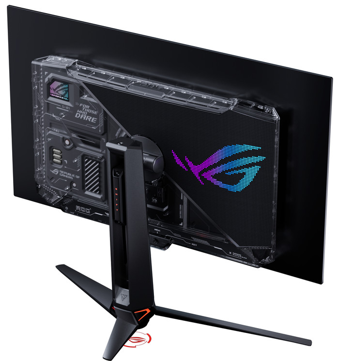 ASUS ROG Swift PG27UCWM OLED achterkant